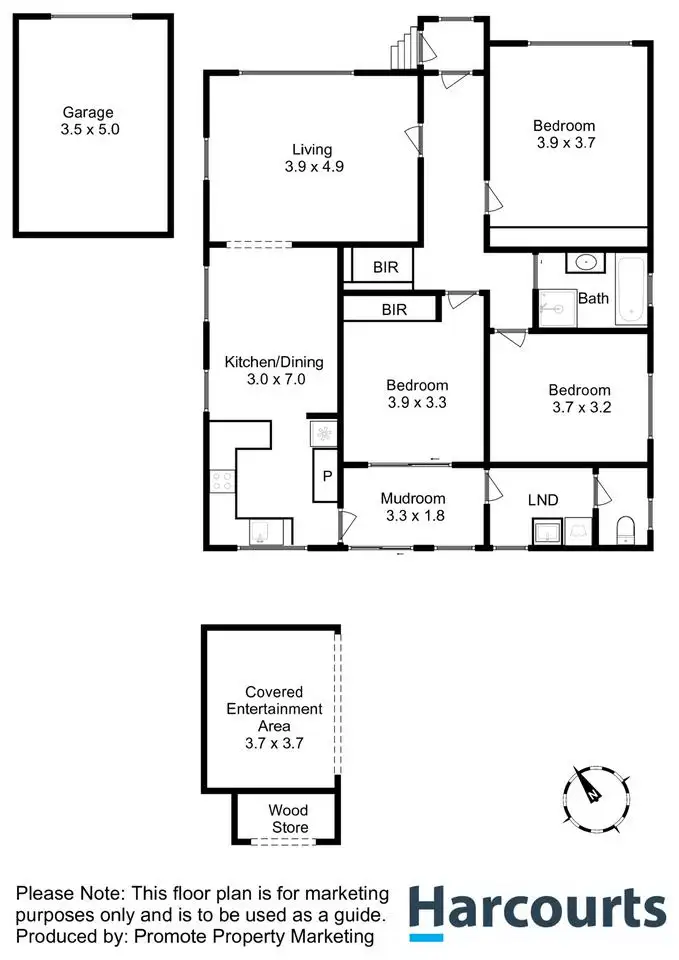 Floorplan of Homely house listing, 558 Main Road, Rosetta TAS 7010