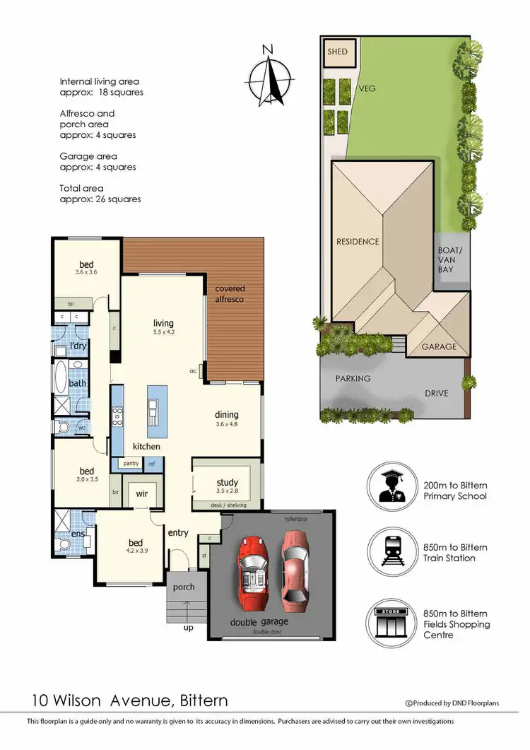 Floorplan of Homely house listing, 10 Wilson Avenue, Bittern VIC 3918