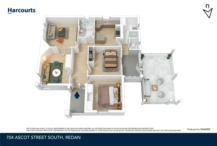 Floorplan of Homely house listing, 704 Ascot Street South, Redan VIC 3350