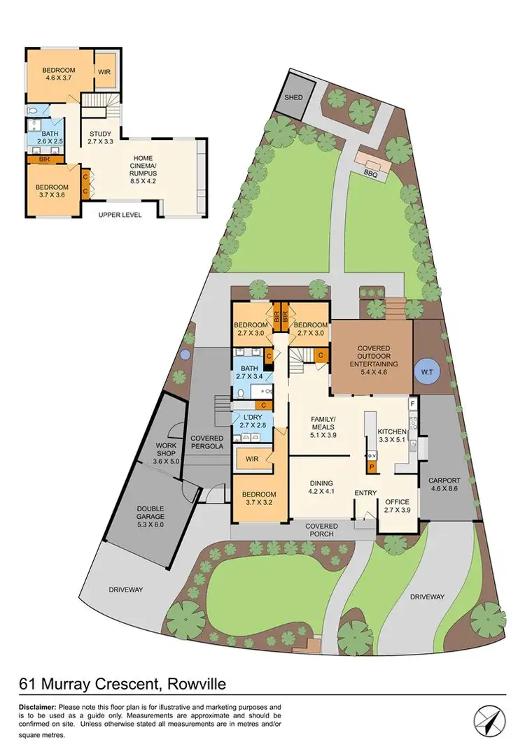 Floorplan of Homely house listing, 61 Murray Crescent, Rowville VIC 3178