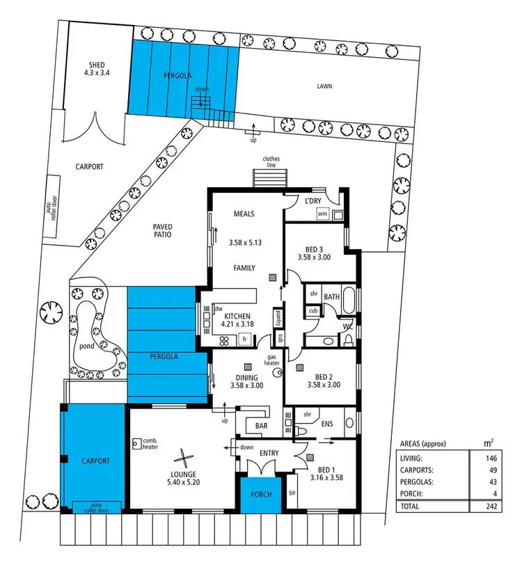 Floorplan of Homely house listing, 12 Courageous Avenue, Happy Valley SA 5159