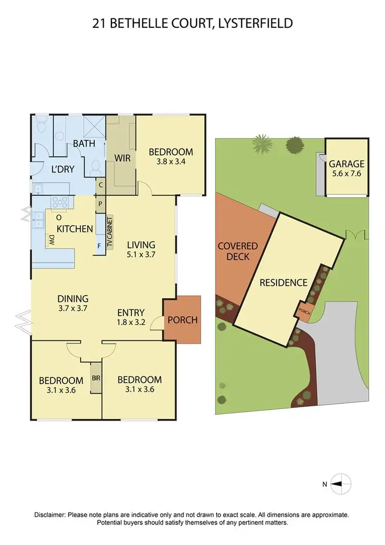 Floorplan of Homely house listing, 21 Bethelle Court, Lysterfield VIC 3156