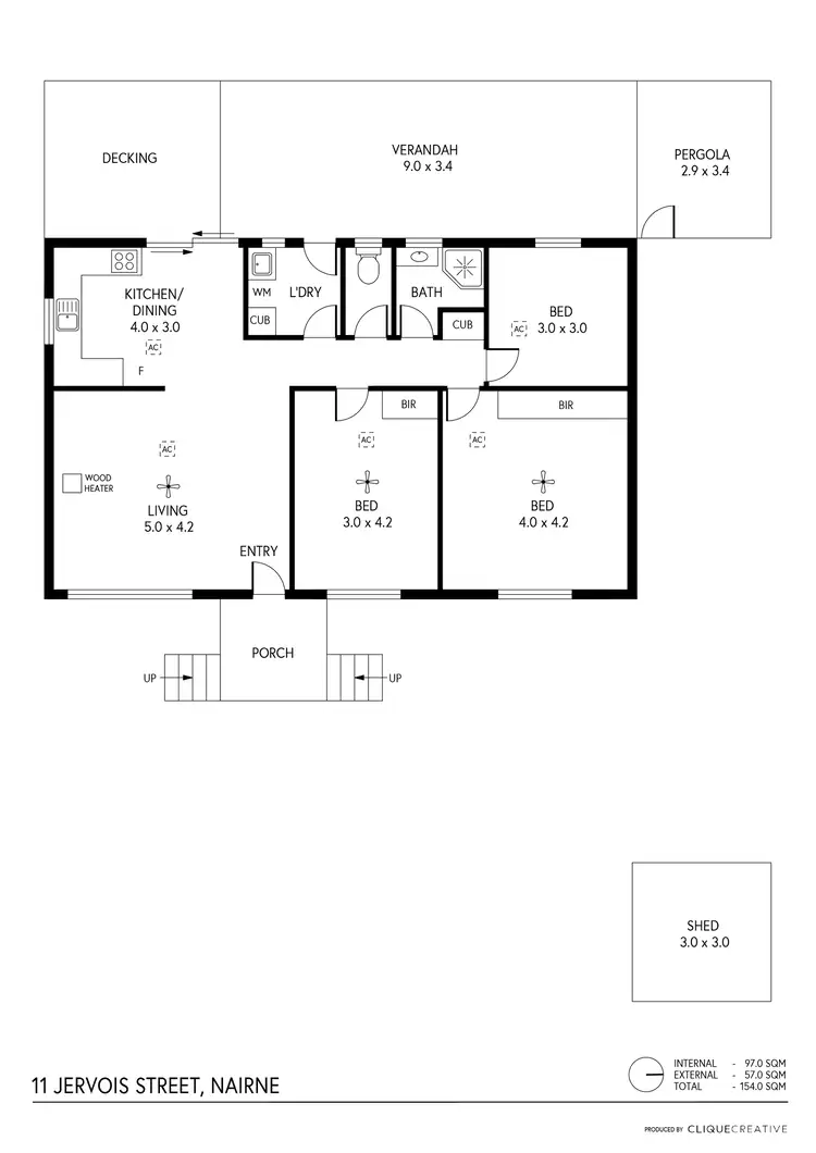 Floorplan of Homely house listing, 11 Jervois Street, Nairne SA 5252