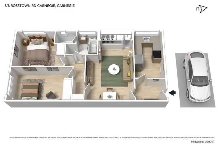 Floorplan of Homely apartment listing, 8/8 Rosstown Road, Carnegie VIC 3163