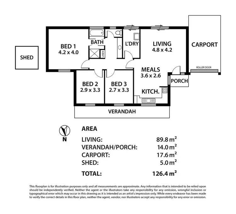Floorplan of Homely unit listing, 2/9A Victoria Road, Mount Barker SA 5251