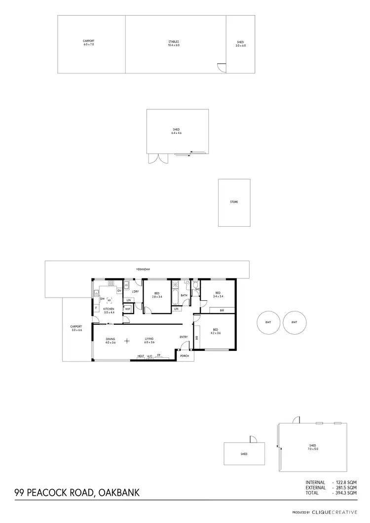 Floorplan of Homely house listing, 99 Peacock Road South, Oakbank SA 5243