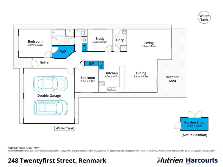 Floorplan of Homely house listing, 248 Twentyfirst Street, Renmark SA 5341