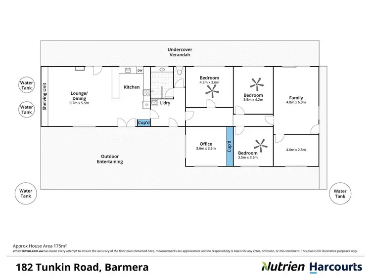 Floorplan of Homely house listing, 182 Tunkin Road, Barmera SA 5345