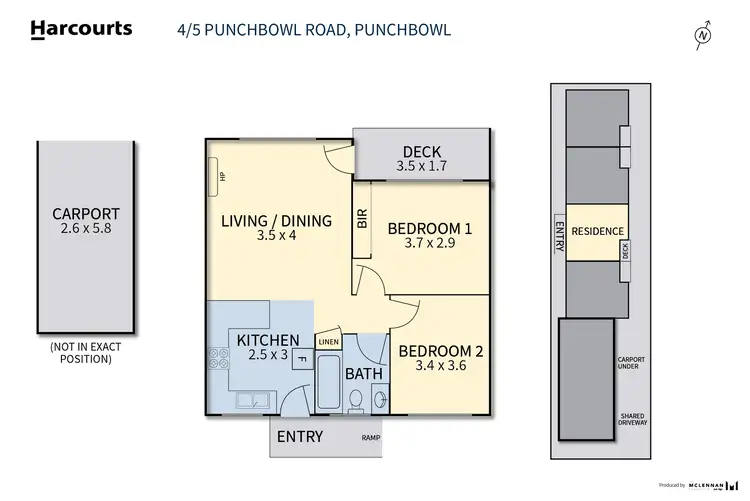 Floorplan of Homely unit listing, 4/5 Punchbowl Road, Punchbowl TAS 7249