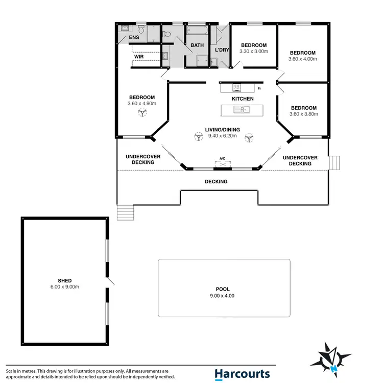 Floorplan of Homely house listing, 1 Hanby Crescent, Goolwa Beach SA 5214