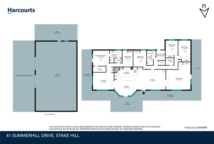 Floorplan of Homely rural property listing, 41 Summerhill Drive, Stake Hill WA 6181