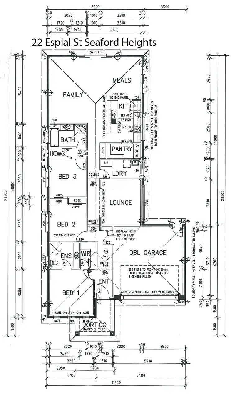 Floorplan of Homely house listing, 22 Espial Street, Seaford Heights SA 5169