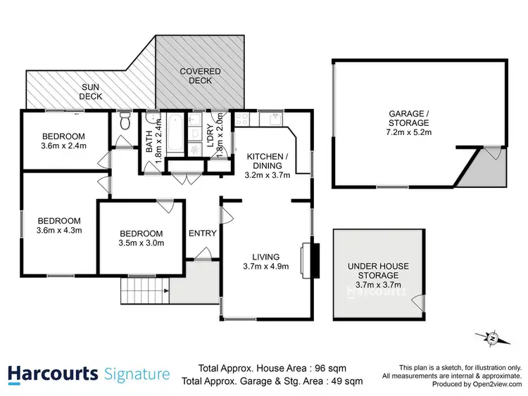 Floorplan of Homely house listing, 10 Pekurn Crescent, Berriedale TAS 7011