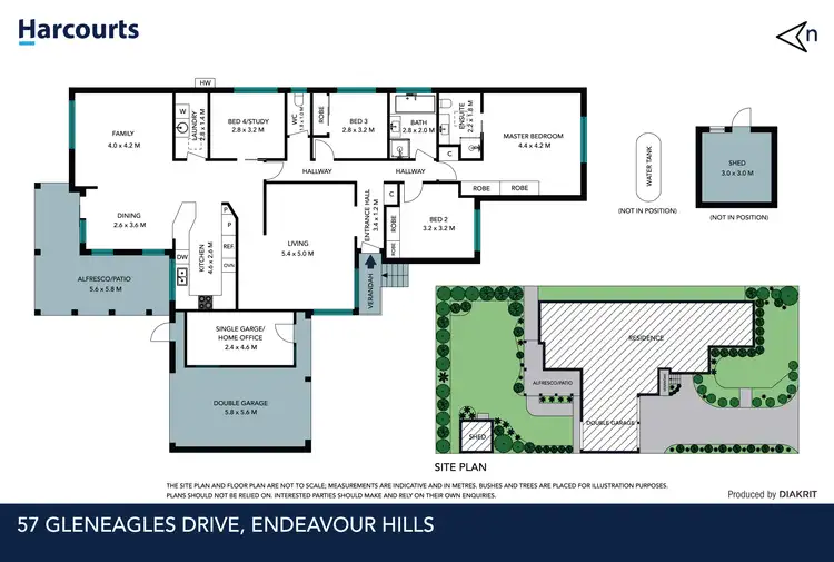 Floorplan of Homely house listing, 57 Gleneagles Drive, Endeavour Hills VIC 3802