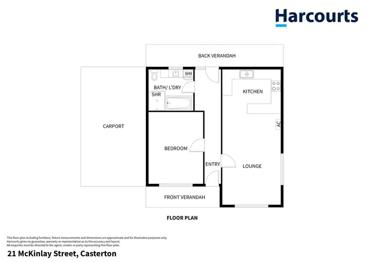 Floorplan of Homely house listing, 21 McKinlay Street, Casterton VIC 3311