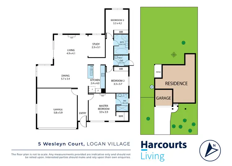 Floorplan of Homely house listing, 5 Wesleyn Court, Logan Village QLD 4207