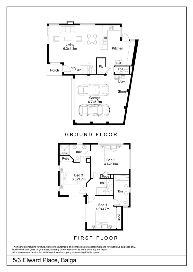 Floorplan of Homely house listing, 5/3 Elward Place, Balga WA 6061