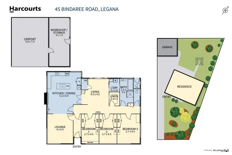 Floorplan of Homely house listing, 45 Bindaree Road, Legana TAS 7277