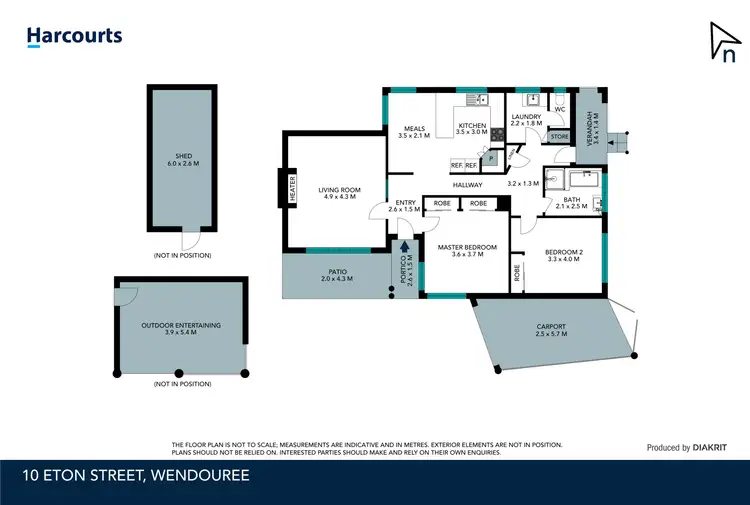Floorplan of Homely house listing, 10 Eton Street, Wendouree VIC 3355