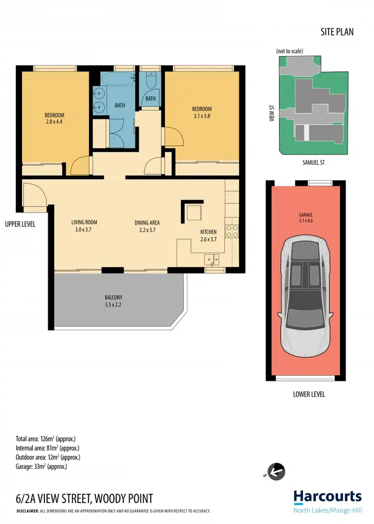 Floorplan of Homely unit listing, 6/2 View Street, Woody Point QLD 4019
