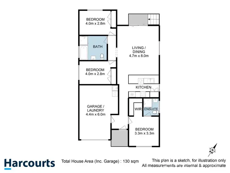 Floorplan of Homely house listing, 22 Athena Drive, Risdon Vale TAS 7016