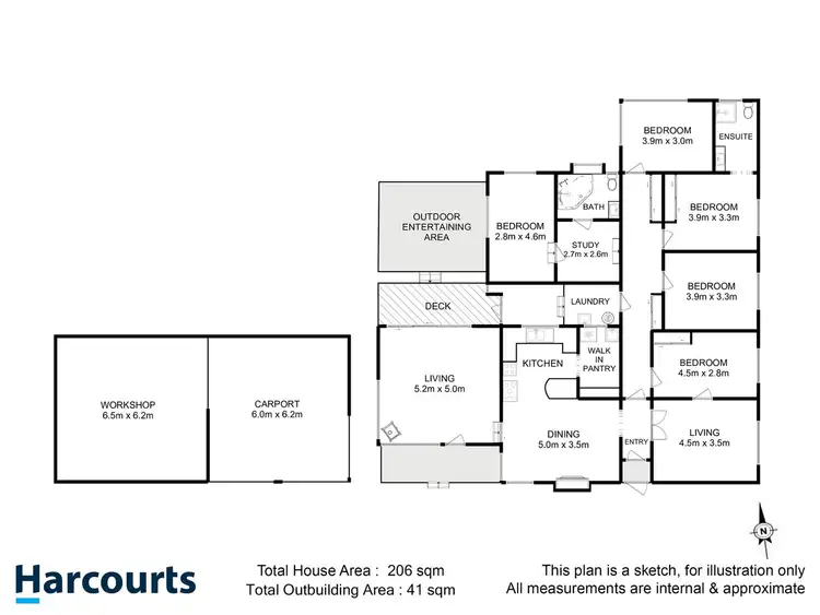 Floorplan of Homely house listing, 10 Harrisons Road, Cradoc TAS 7109