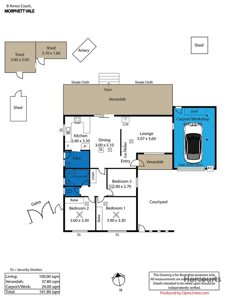 Floorplan of Homely house listing, 8 Amos Court, Morphett Vale SA 5162