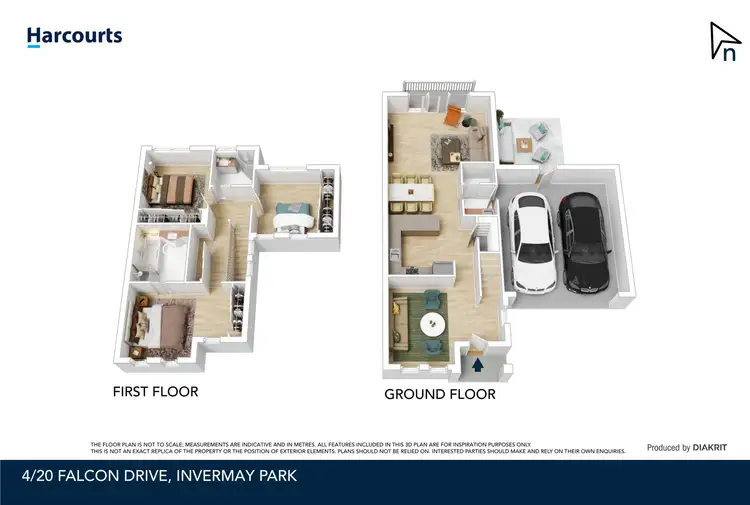 Floorplan of Homely townhouse listing, 4/20 Falcon Drive, Invermay Park VIC 3350