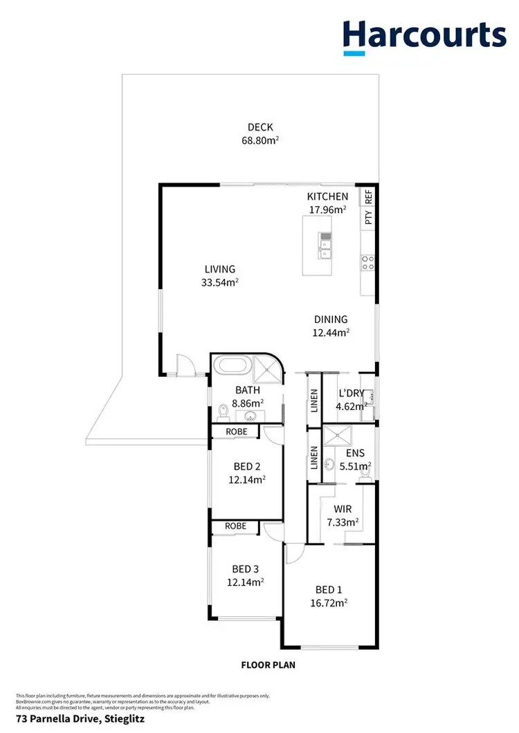 Floorplan of Homely house listing, 73 Parnella Drive, Stieglitz TAS 7216