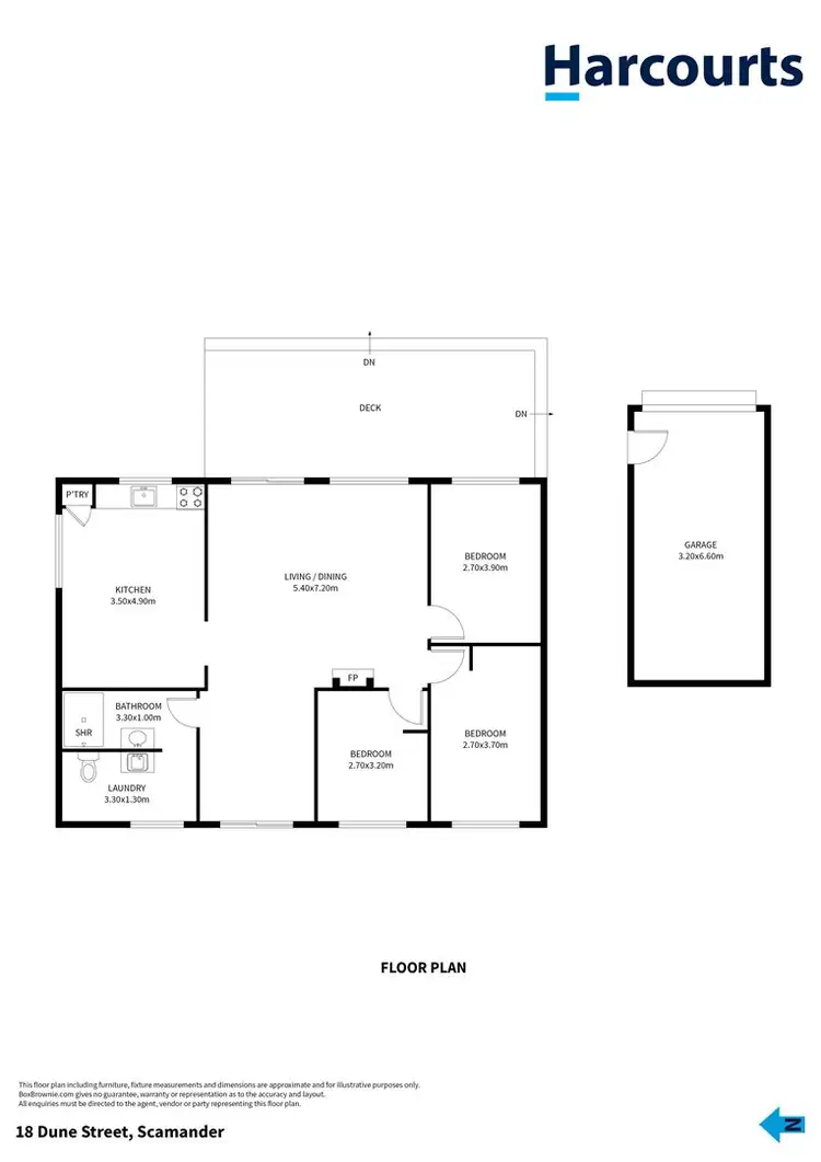 Floorplan of Homely house listing, 18 Dune Street, Scamander TAS 7215