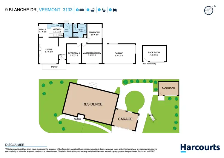 Floorplan of Homely house listing, 9 Blanche Drive, Vermont VIC 3133