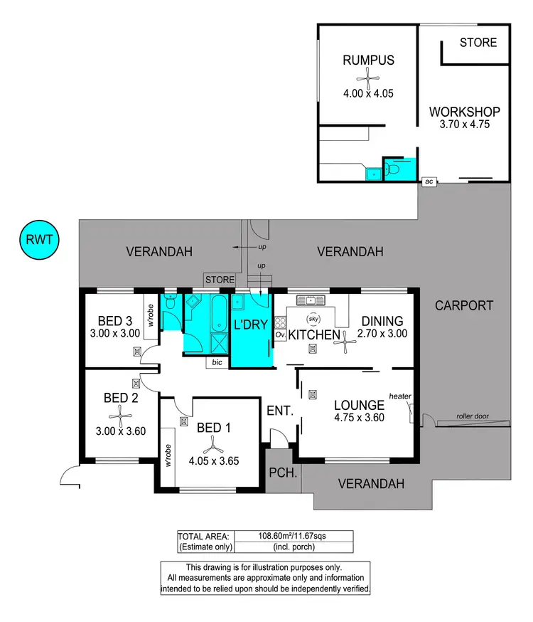 Floorplan of Homely house listing, 5 Constellation Street, Hallett Cove SA 5158