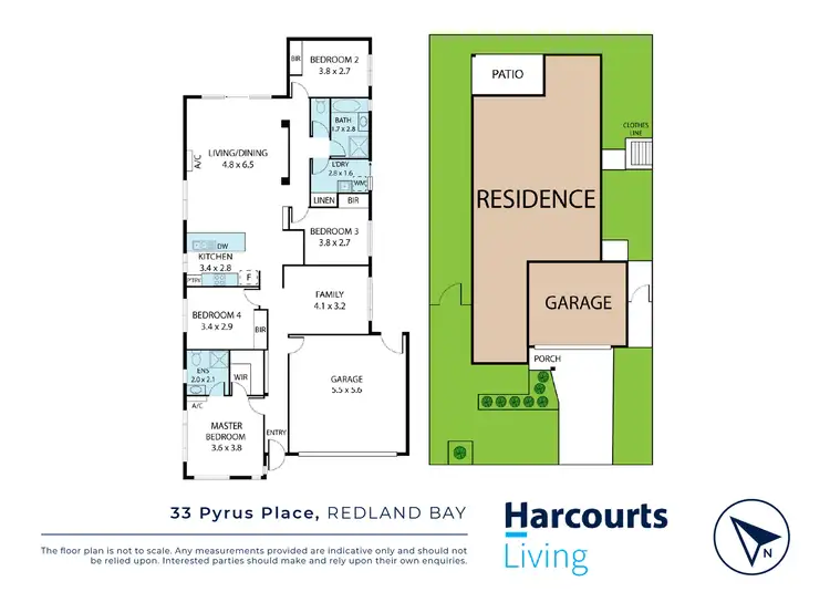 Floorplan of Homely house listing, 33 Pyrus Place, Redland Bay QLD 4165