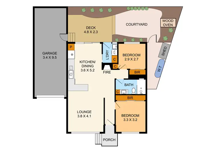 Floorplan of Homely unit listing, 6/24 Lording Street, Ferntree Gully VIC 3156