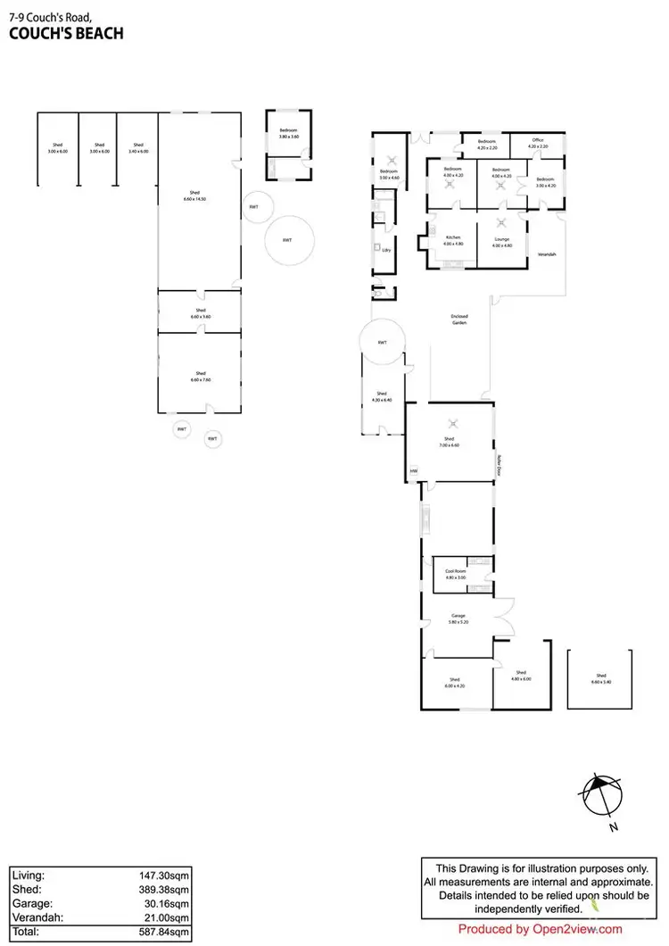 Floorplan of Homely house listing, 7-9 Couch Beach Road, Couch Beach SA 5577