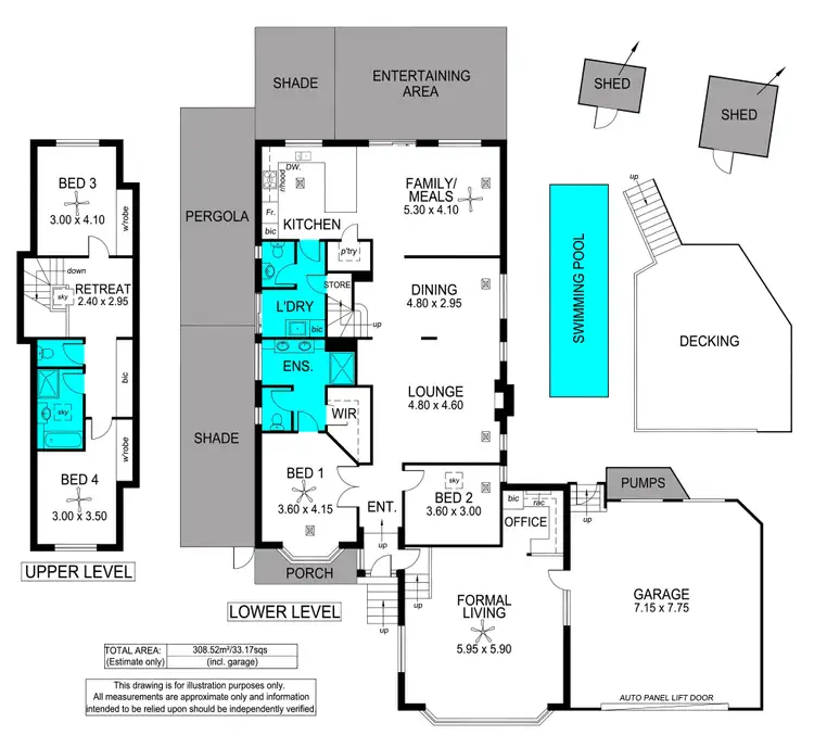 Floorplan of Homely house listing, 22 Sandalwood Crescent, Flagstaff Hill SA 5159