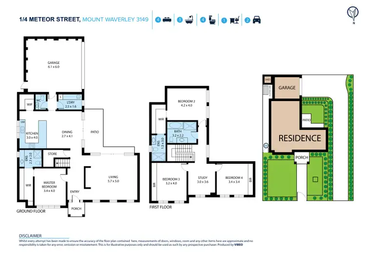 Floorplan of Homely house listing, 1/4 Meteor Street, Mount Waverley VIC 3149