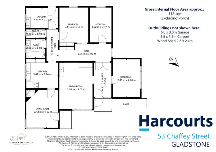 Floorplan of Homely house listing, 53 Chaffey Street, Gladstone TAS 7264