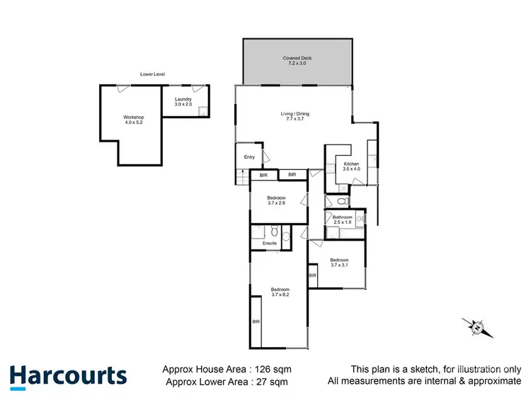 Floorplan of Homely house listing, 211 East Derwent Highway, Lindisfarne TAS 7015