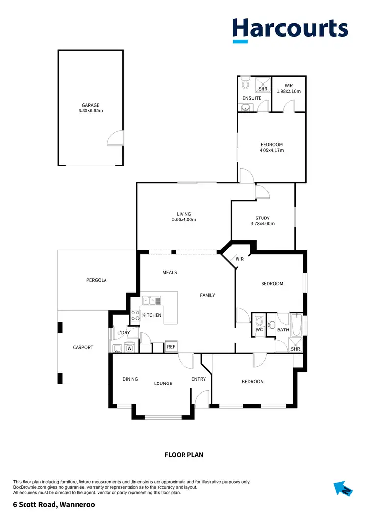 Floorplan of Homely house listing, 6 Scott Road, Wanneroo WA 6065