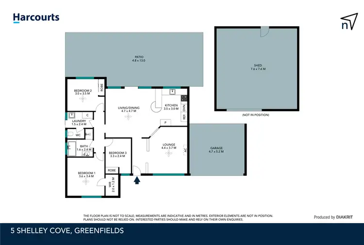 Floorplan of Homely house listing, 5 Shelley Cove, Greenfields WA 6210