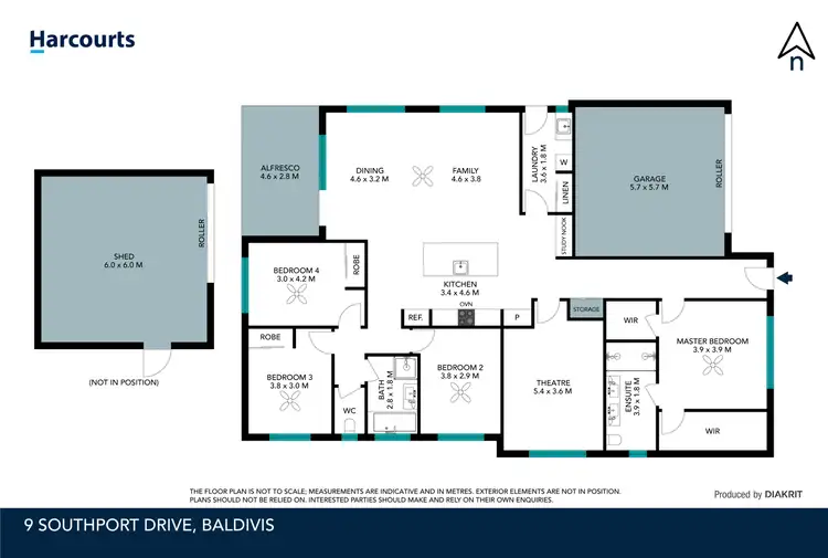 Floorplan of Homely house listing, 9 Southport Drive, Baldivis WA 6171