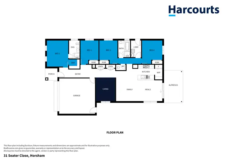 Floorplan of Homely house listing, 31 Seater Close, Horsham VIC 3400