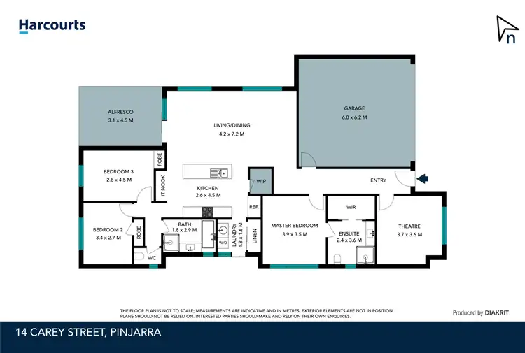 Floorplan of Homely house listing, 14 Carey Street, Pinjarra WA 6208