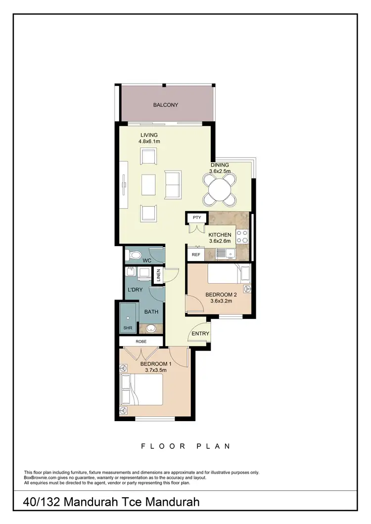 Floorplan of Homely house listing, 40/132-140 Mandurah Tce, Mandurah WA 6210