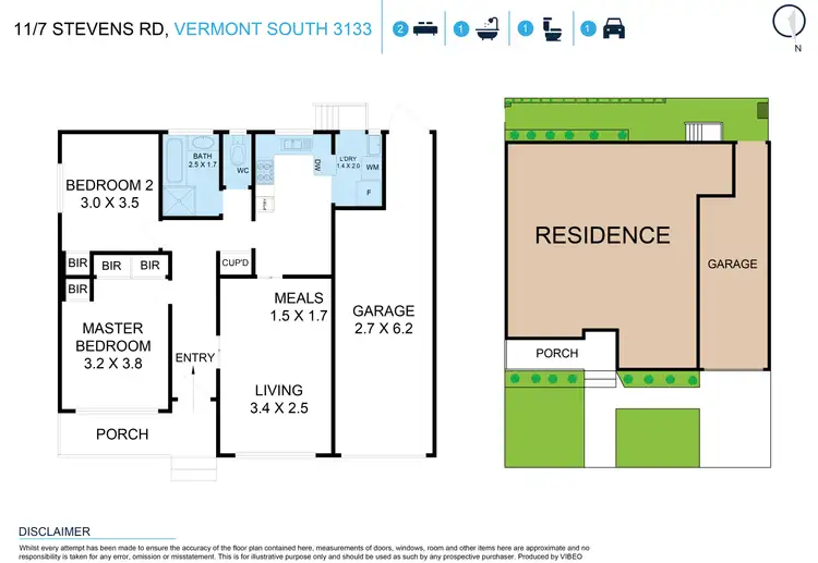Floorplan of Homely unit listing, 11/7 Stevens Road, Vermont VIC 3133