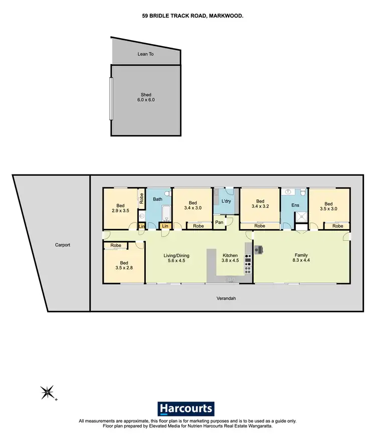 Floorplan of Homely house listing, 59 Bridle Track Road, Markwood VIC 3678