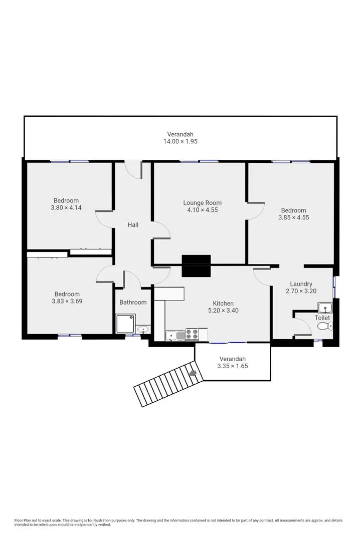 Floorplan of Homely house listing, 33 Buxton Crescent, Peterborough SA 5422