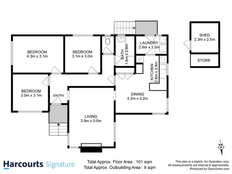 Floorplan of Homely house listing, 5 Lockhart Street, Gagebrook TAS 7030