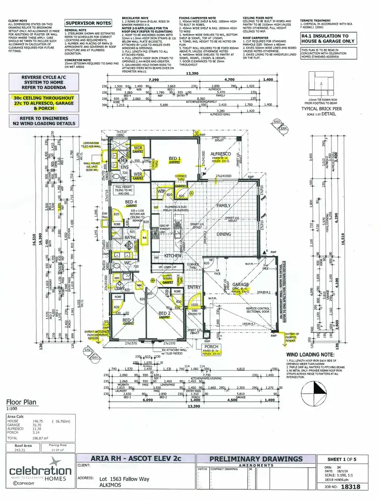 Floorplan of Homely house listing, 27 Fallow Way, Alkimos WA 6038